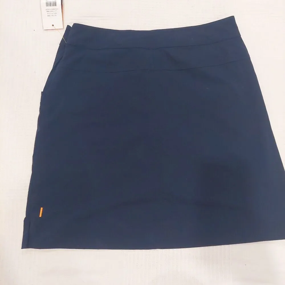 Lucy Womens Navy Blue Walkabout Collection Skort Activewear Hiking Skirt S NWT